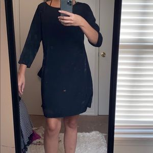 Black long sleeve dress